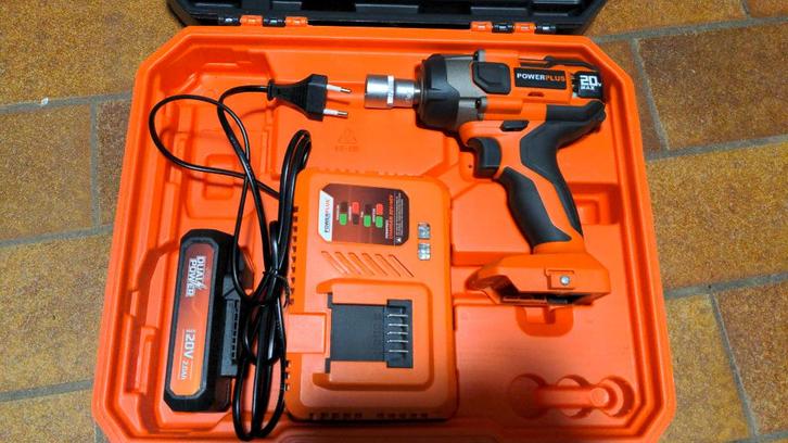 Boulonneuse Powerplus 20V + batterie et chargeur, Doe-het-zelf en Bouw, Gereedschap | Handgereedschap, Nieuw, Ophalen of Verzenden