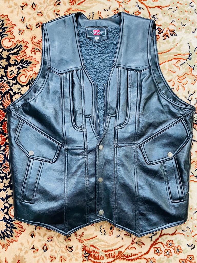 Gilet sans manches - cuir, Motoren, Kleding | Motorkleding, Jas | leer, Heren, Tweedehands, Ophalen of Verzenden