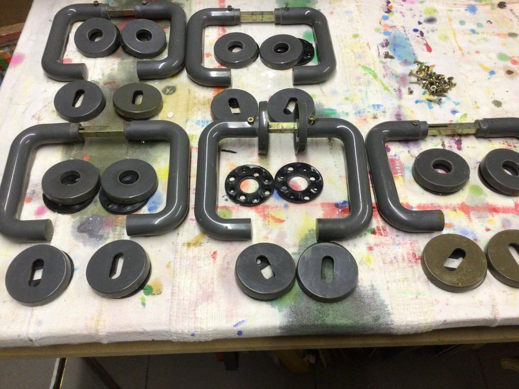 Lot de 5 poignées de portes, Enlèvement, Utilisé