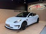 Tesla Model 3 Performance * 75 kWh * GAR 12 MOIS *, Auto's, 4 deurs, Gebruikt, Zwart, Leder