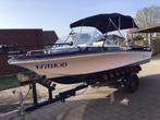 Motorboot 5,5 m met riba-trailer 14500€, Watersport en Boten, Motorboten en Motorjachten, Ophalen, Zo goed als nieuw, Aluminium