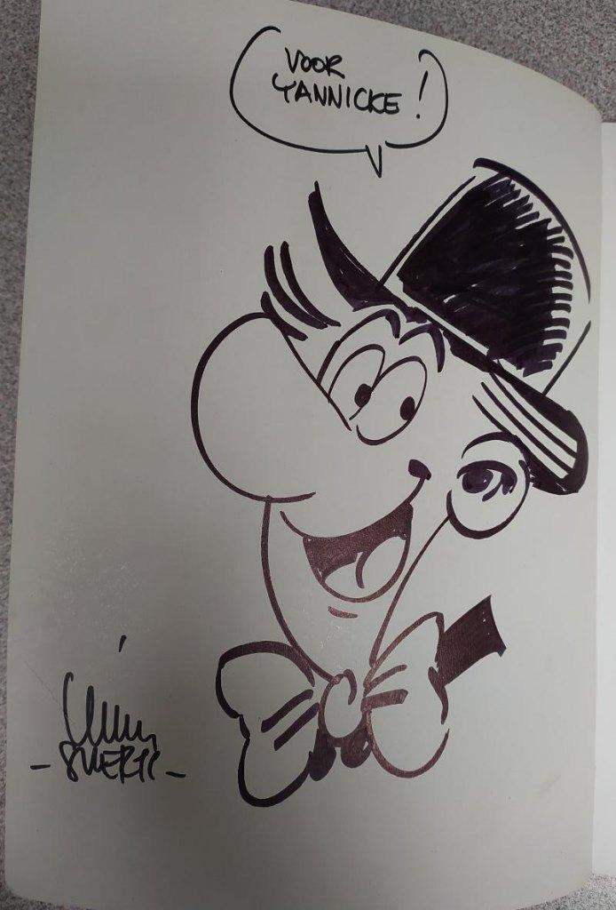 Samson strip met originele tekening / dédicace Wim Swerts, Boeken, Stripverhalen, Ophalen of Verzenden