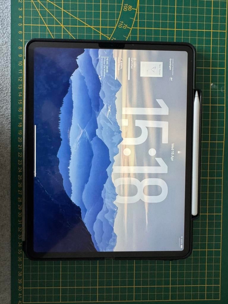 iPad Pro 12,9” (4e generatie) + Apple Pencil, Informatique & Logiciels, Apple iPad Tablettes, Neuf, Gris, 12 pouces, Enlèvement