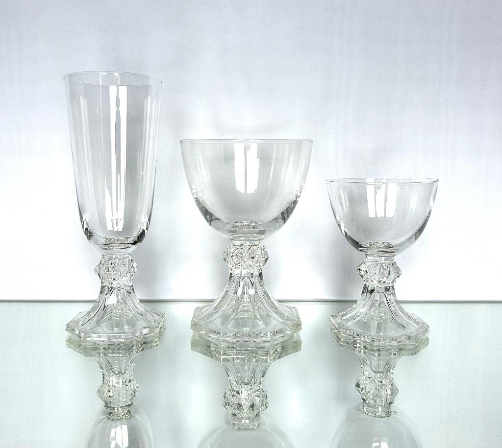 Val Saint Lambert set 18 stuks Yale kristal, Ophalen of Verzenden