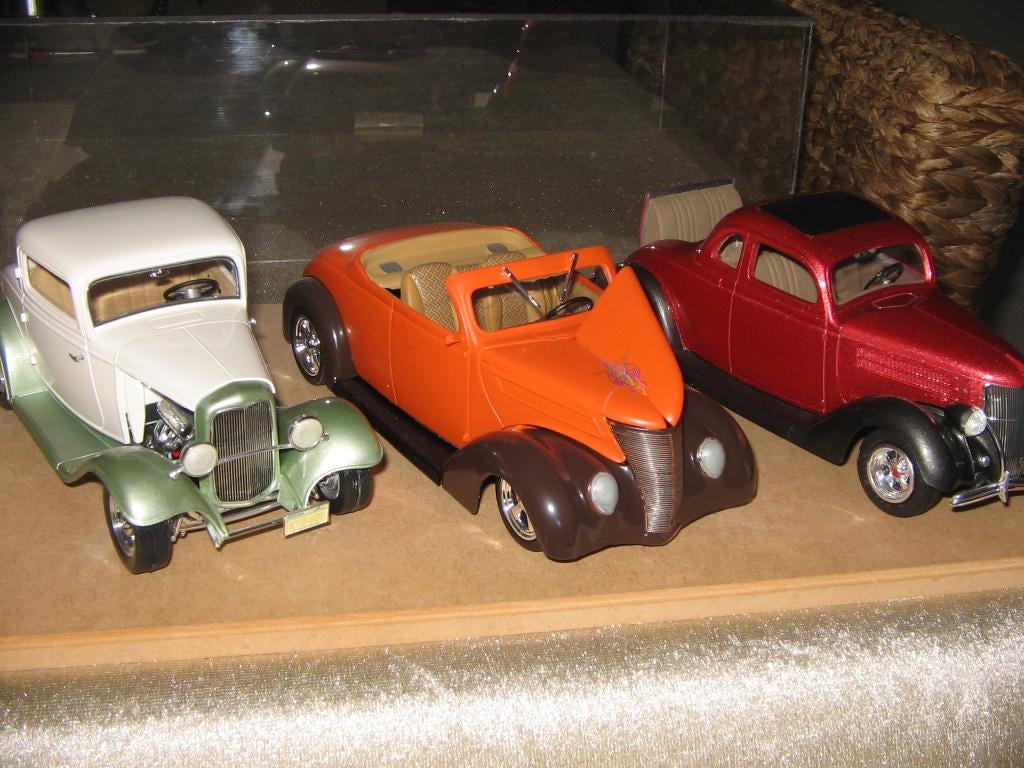 zelf gebouwde hot rod modellen op 1/25, Hobby & Loisirs créatifs, Modélisme | Voitures & Véhicules, Enlèvement, Neuf, Voiture