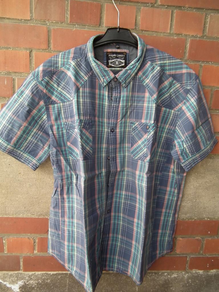 Geruit hemd voor heren (A. Litricp C&A) XXL. katoen, Kleding | Heren, Overhemden, Overige kleuren, Verzenden, Angelo Litrico de C&A