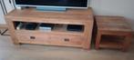 TV meubel massief teak, Huis en Inrichting, Ophalen, Gebruikt, 100 tot 150 cm, Minder dan 100 cm