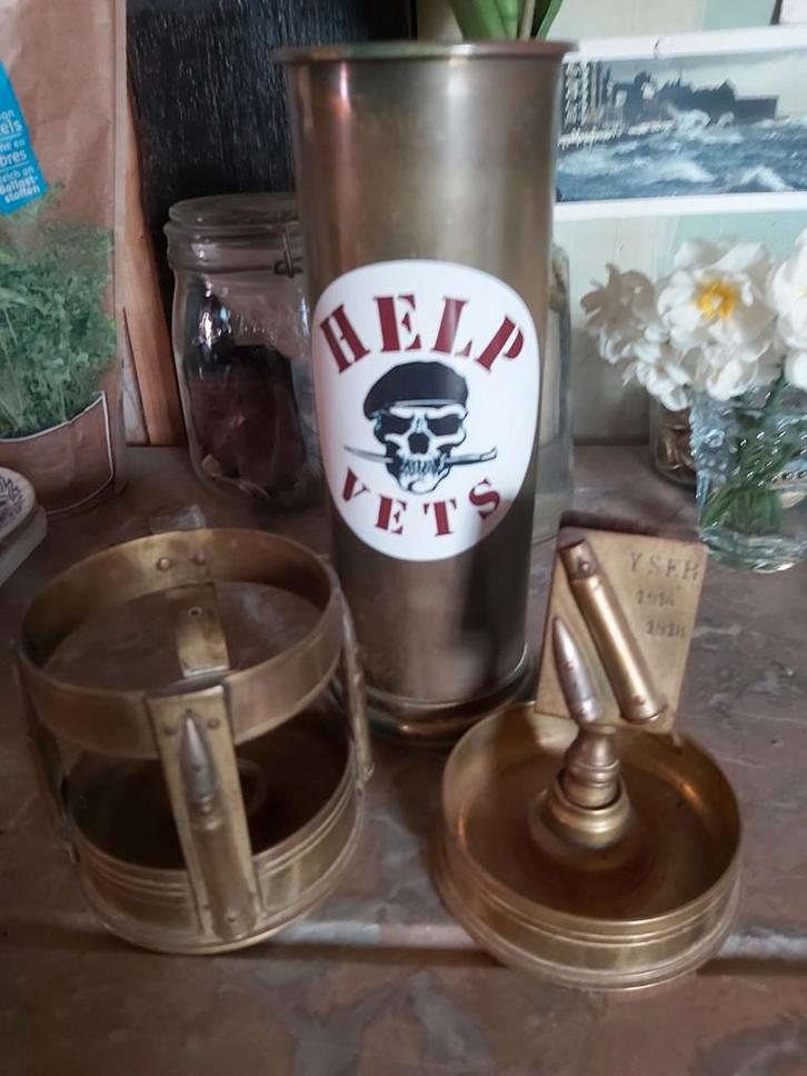 Munitions travaillées "YSER 14-18 ", Collections, Objets militaires | Général, Autres