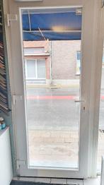 Pvc deur met veiligheids glas, Doe-het-zelf en Bouw, Deuren en Vliegenramen, Ophalen, Gebruikt, 80 tot 100 cm, Glas