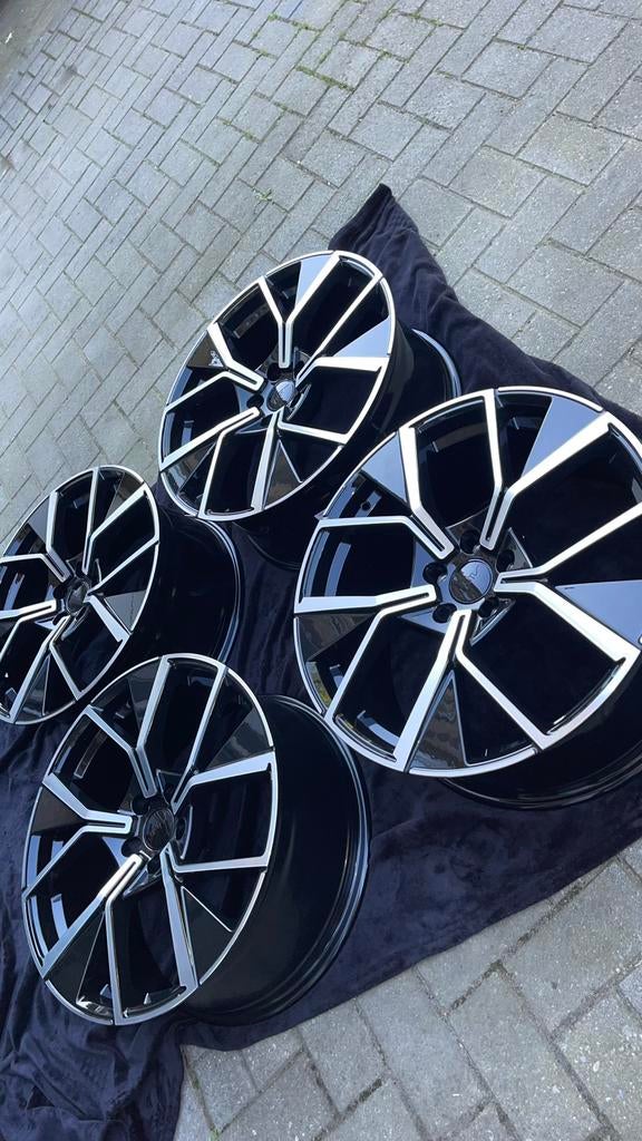 JantesART 20 pouces Stitch 5x112, noir brillant, usinées,, Autos : Pièces & Accessoires, Pneus & Jantes, Enlèvement, 20 pouces