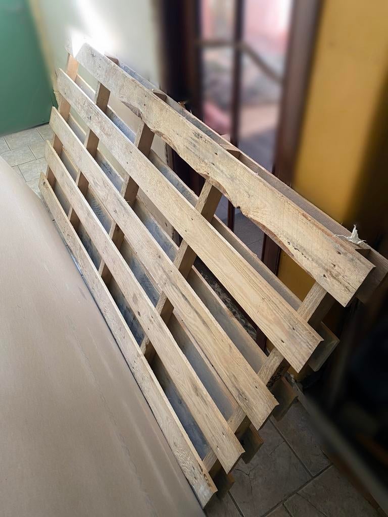 Pallet - 260x120 cm - Gratis, Bricolage & Construction, Bois & Planches, Enlèvement, Comme neuf, Palette