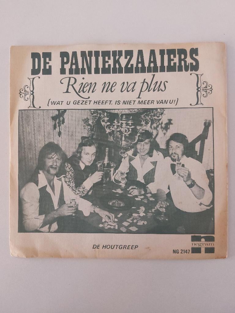 De Paniekzaaiers - Rien Ne Va Plus / De Houtgreep (1976), CD & DVD, Vinyles Singles, Pressage original, Enlèvement ou Envoi, En néerlandais