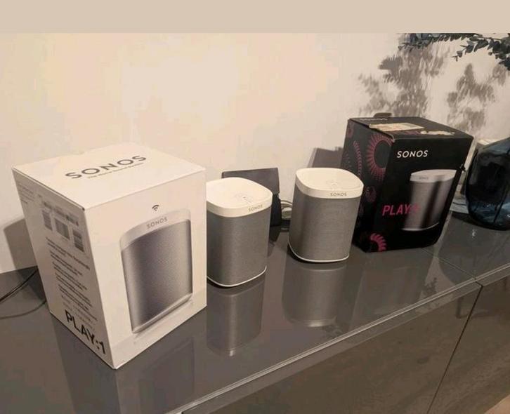 Lot de 2 Sonos Play 1, TV, Hi-fi & Vidéo, Enceintes, Enlèvement ou Envoi