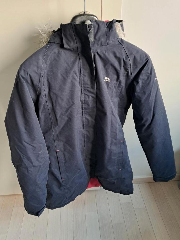 Warme winterjas met capuchon – Trespass Kids – 11/12 jaar, Kleding | Heren, Jassen | Winter, Ophalen of Verzenden