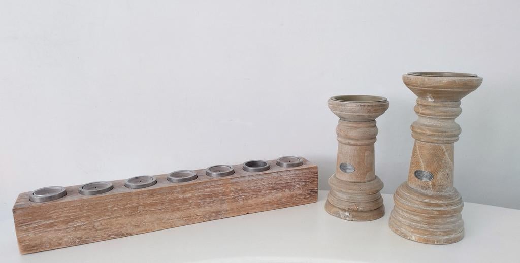 2 bougeoirs Riverdale et photophore assorti, Enlèvement ou Envoi