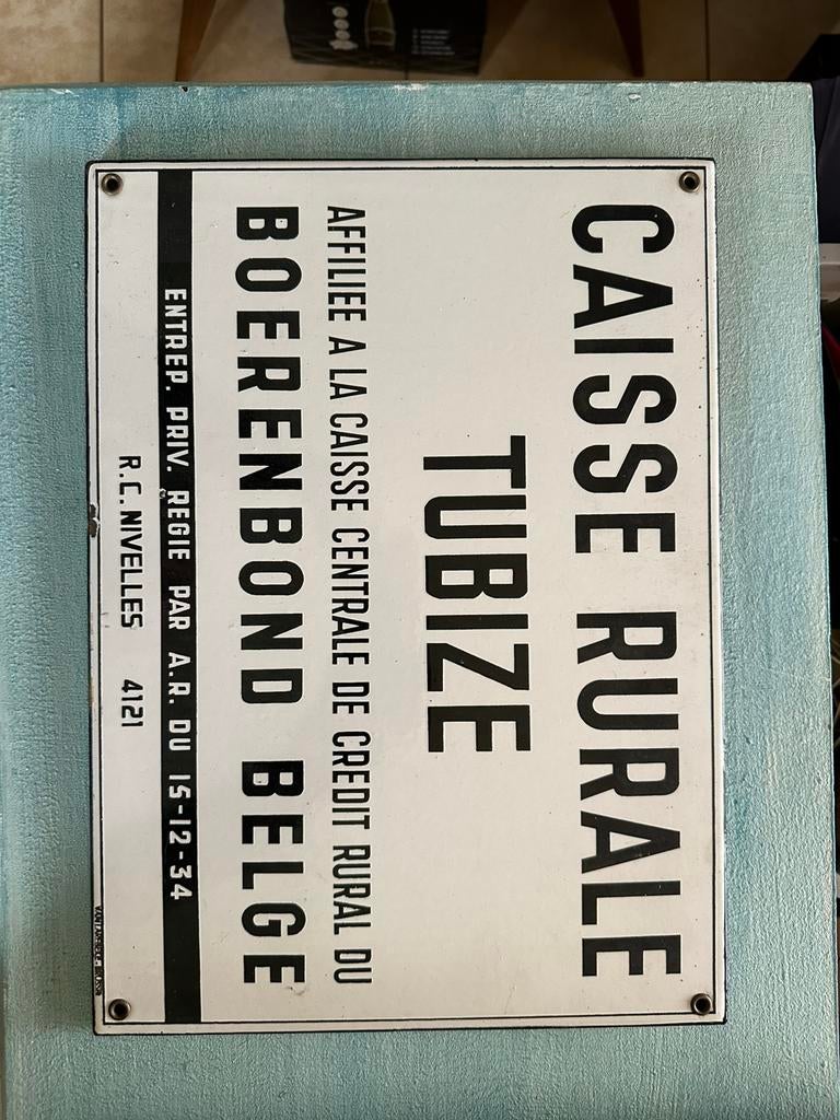 Plaque émaillée très ancienne et unique, Enlèvement ou Envoi, Utilisé