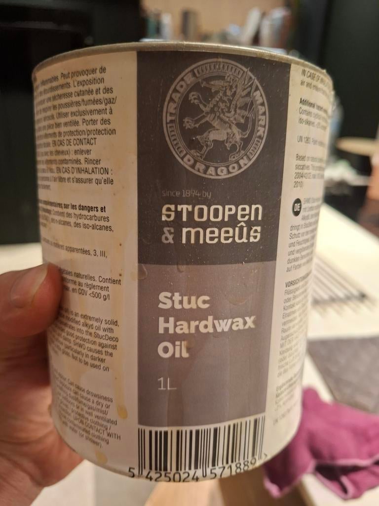 Stoopen en meeus stuc hardwax oil 0,5l, Doe-het-zelf en Bouw, Verf, Beits en Lak, Ophalen