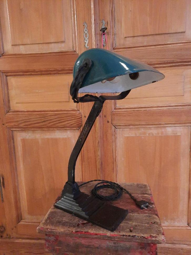 Lampe Erpe 52 Emaillée  /art deco, Antiquités & Art, Antiquités | Éclairage, Enlèvement ou Envoi