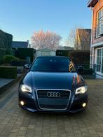 Audi A3 Cabriolet 2.0 diesel // 90 000 kms // euro 5b, Auto's, Zwart, Cabriolet, Zwart, Leder
