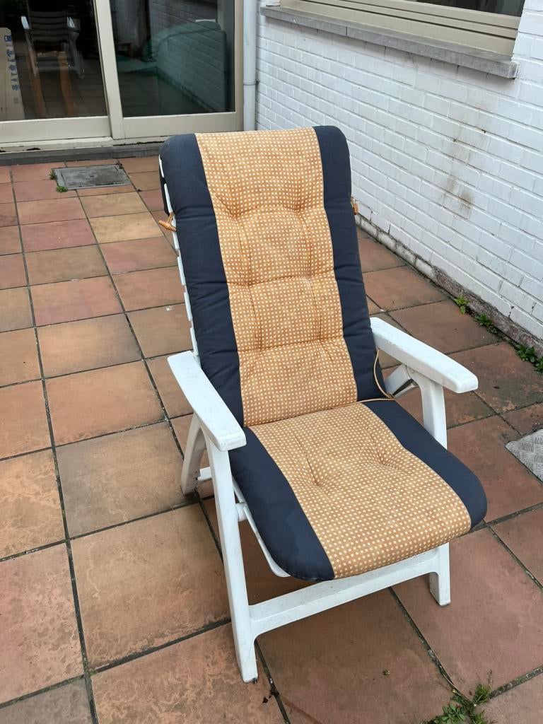 Chaises de jardin avec coussin (6 pièces), Enlèvement, Utilisé