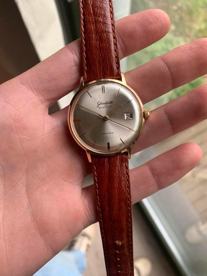 Glaschutte Spezimatic, Bijoux, Sacs & Beauté, Montres | Femmes, Comme neuf, Enlèvement ou Envoi