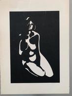 Maurits Van Saene - houtsnede, Antiek en Kunst, Kunst | Etsen en Gravures, Ophalen of Verzenden