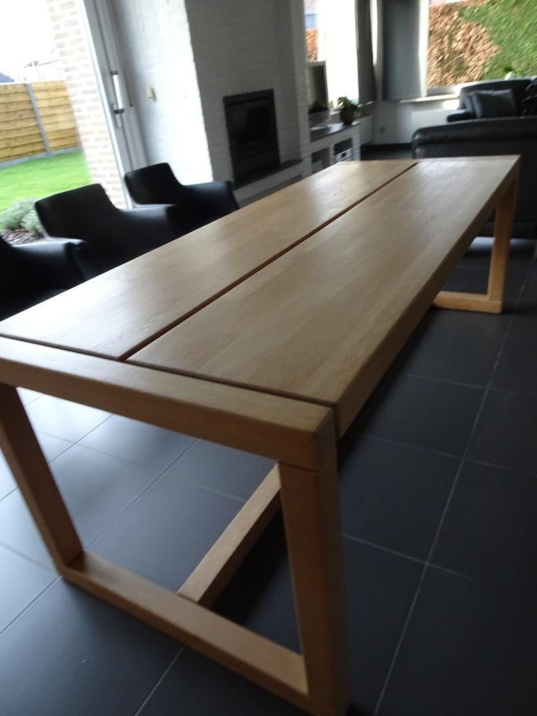 Table en chêne massif, Design, Enlèvement, Utilisé, 50 à 100 cm