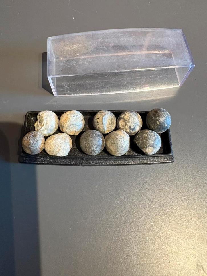 Set oude loden kogels / musketkogels – archeologische vondst, Verzamelen, Militaria | Algemeen, Verzenden