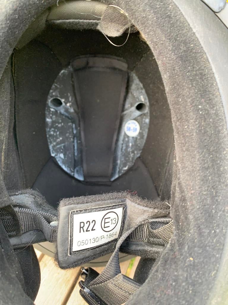 Nau zwarte L jethelm, Fietsen en Brommers, Brommerhelmen, Ophalen of Verzenden, Gebruikt, Large