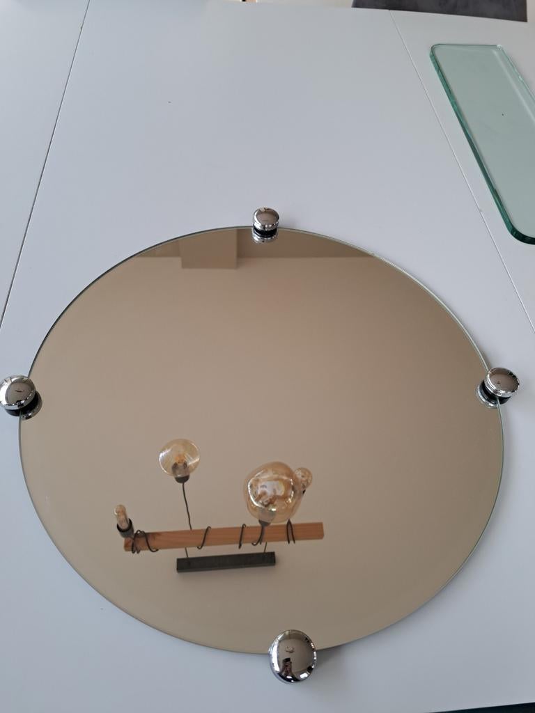Miroir rond 40cm de diamètre, Enlèvement ou Envoi, Rond