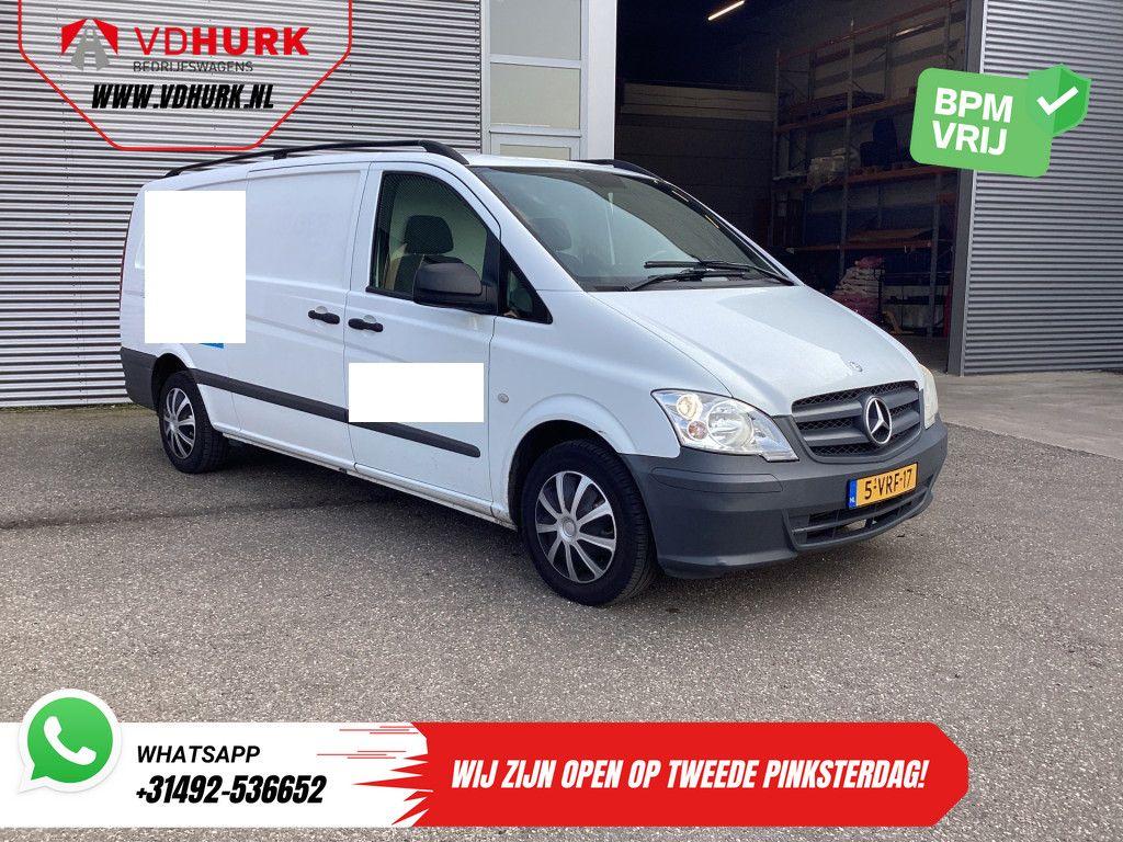 Mercedes-Benz Vito 113 CDI L3 EXPORT 2x Schuifdeur/ Airco/ C, Auto's, Bestelwagens en Lichte vracht, Wit, Mercedes-Benz, Bedrijf