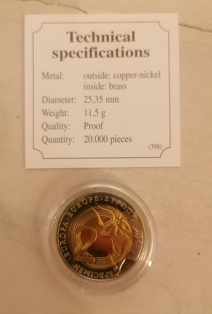 2 specimen roi des Belges, Timbres & Monnaies, Pièces & Médailles, Enlèvement ou Envoi