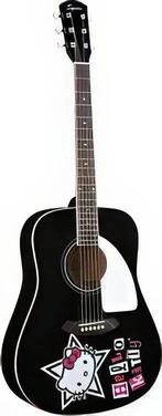 Acoustic Guitar Hello Kitty Edition Squier by Fender, Enlèvement, Utilisé, Guitare Western ou Guitare Folk, Avec valise