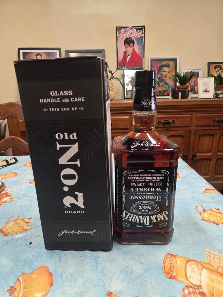 Jack Daniel's fles van 3 liter, Verzamelen, Wijnen, Nieuw, Overige typen, Noord-Amerika, Vol, Ophalen of Verzenden