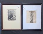 LOT van 2 etsen - Belsele - Jozef Ruythoorn en ander - kader, Ophalen of Verzenden