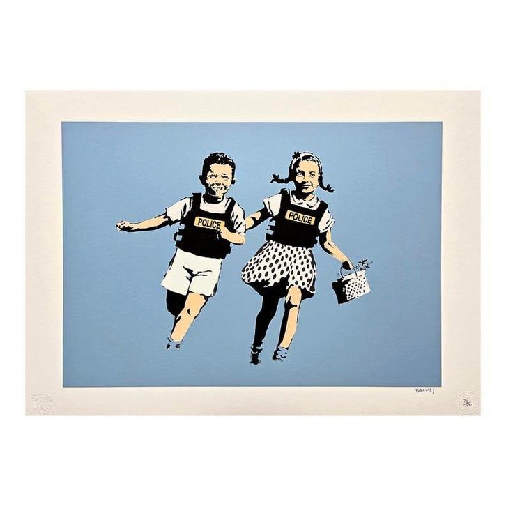 Banksy - Jack et Jill, Antiquités & Art, Art | Lithographies & Sérigraphies, Enlèvement ou Envoi