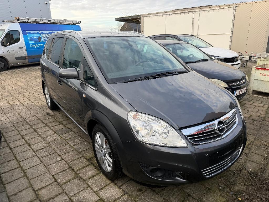 Opel Zafira 1.6 i  7 PL.  74000 km, Autos, Opel, Argent ou Gris, Achat, 7 places, Boîte manuelle