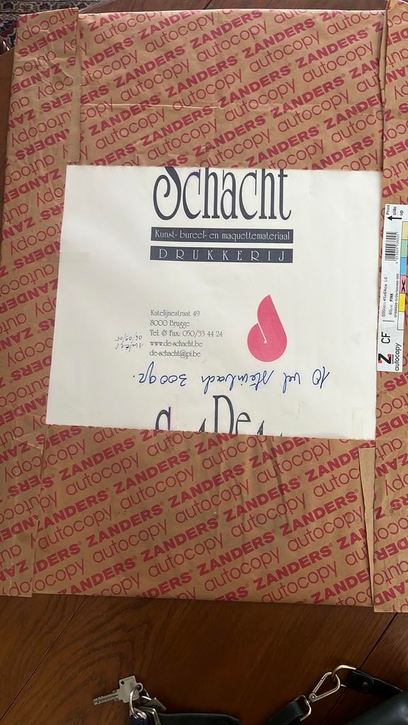 Tekenpapier steinbach, Ophalen