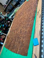 Cognac cryzz halve huid 1.3 mm dikte iets stug en glad A-111, Hobby en Vrije tijd, Ophalen of Verzenden, Zo goed als nieuw