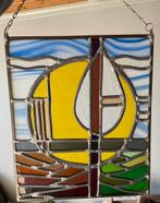 Vintage glas in lood nevens maurits expo 58, Enlèvement ou Envoi, Comme neuf, Vitrail