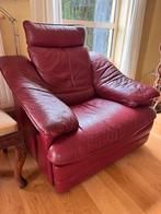 2x Zetel eenzit natuzzi echt leer, Ophalen, Gebruikt, Eenpersoons