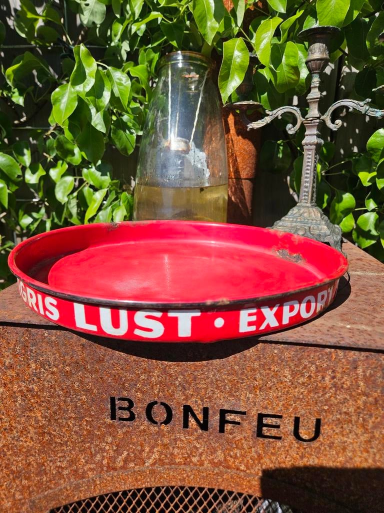 Emaille plateau van Export tigris bier., Ophalen