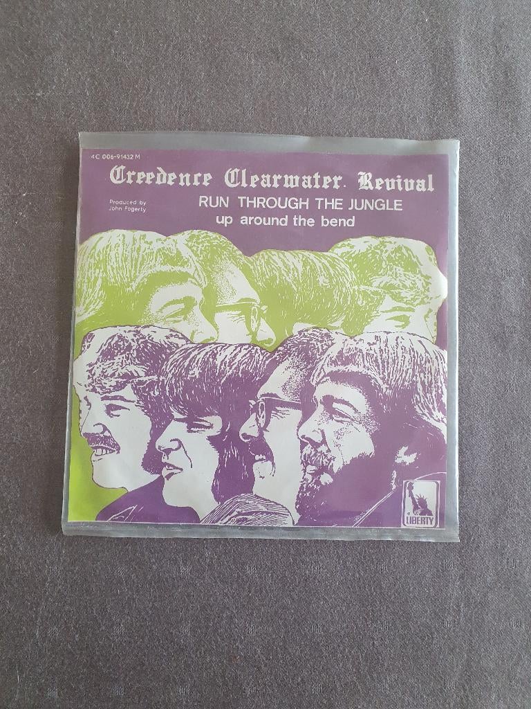 S - CCR – Run Through The Jungle, CD & DVD, Vinyles Singles, Enlèvement ou Envoi, Single, Comme neuf, 7 pouces