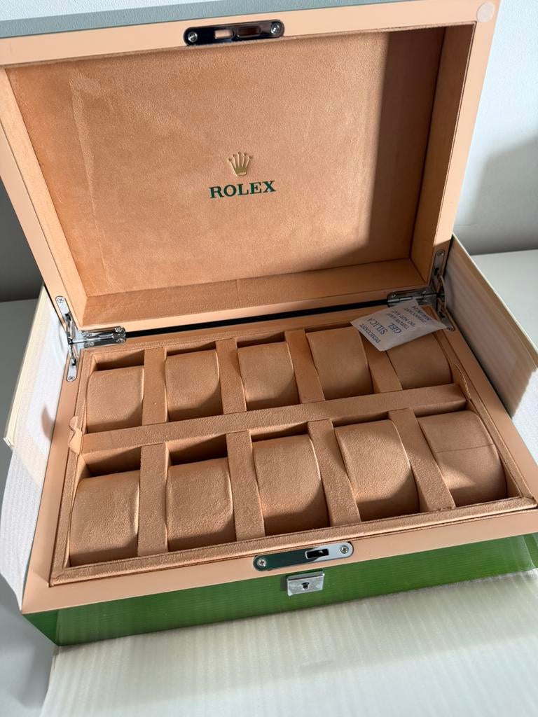 Rolex horloge doos 10 plaatsen, Hobby en Vrije tijd, Theezakjes, Ophalen