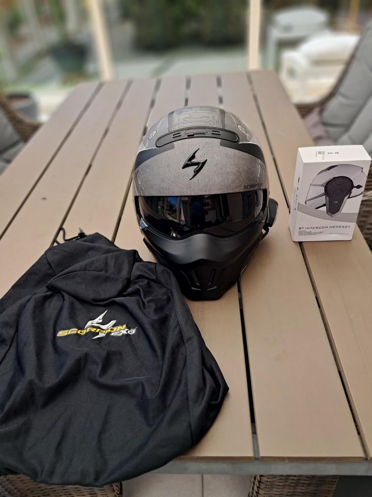Helm scorpio  met bt intercom headset, Enlèvement