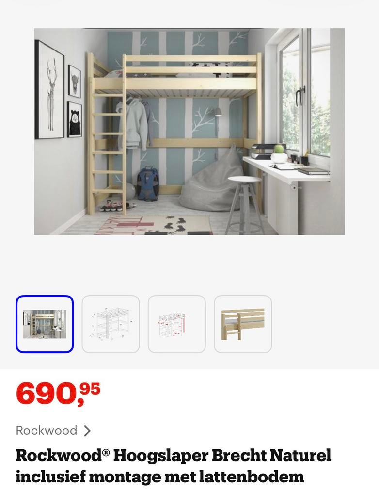 Hoogslaper rockwood nieuwprijs 690 euro, Ophalen, Gebruikt