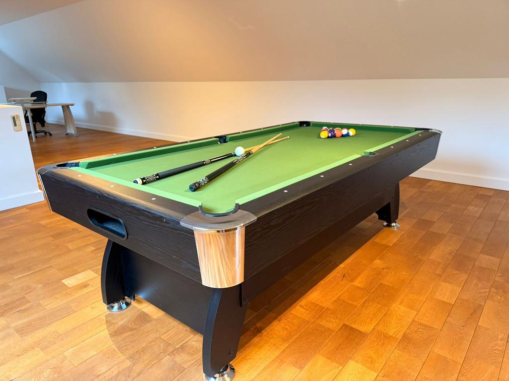 Pooltafel leisteen 130 x 240, Ophalen, Zo goed als nieuw, Pooltafel