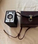 Vrede Box camera uit 1950 + lederen tas / perf. staat, Ophalen of Verzenden, 1940 tot 1960, Fototoestel