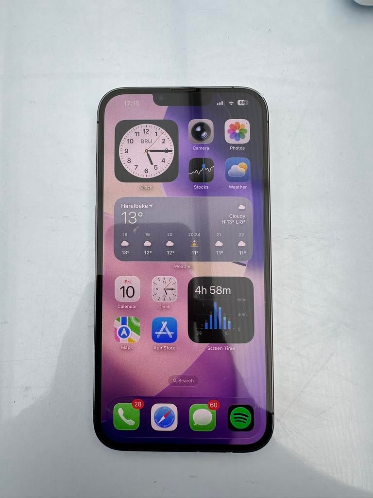 Iphone 13 pro max, Telecommunicatie, Mobiele telefoons | Apple iPhone, 128 GB, Ophalen of Verzenden, Grijs, Zonder abonnement