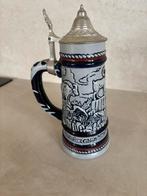 Prachtige bierpul van Avon met tinnendeksel, Verzamelen, Biermerken, Ophalen of Verzenden, Zo goed als nieuw